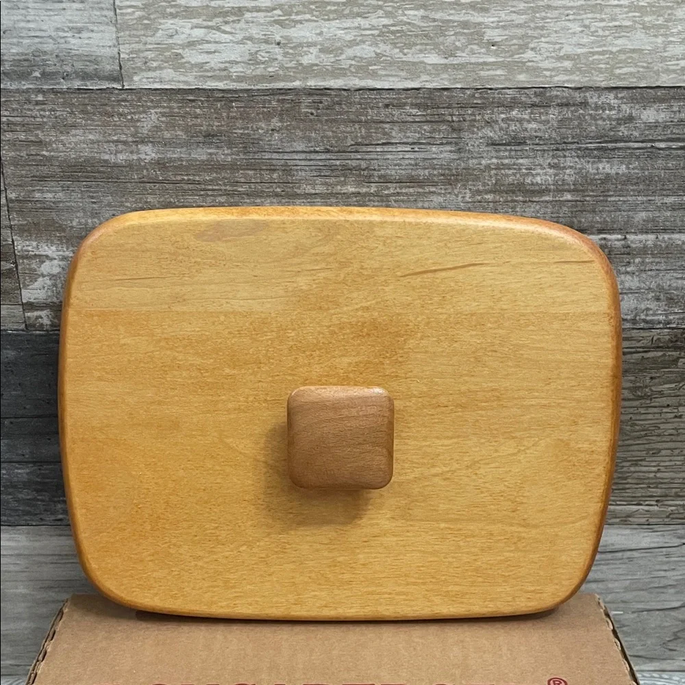VINTAGE NEW Longaberger Father’s Day Natural‎ Wood Lid #52604